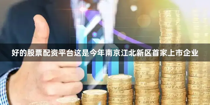 好的股票配资平台这是今年南京江北新区首家上市企业